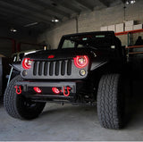 Oracle 7in High Powered LED Headlights - Black Bezel - ColorSHIFT - 5769-330