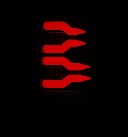 AlphaRex 97-03 Ford F150 / 99-16 Ford F250/F350/F450/F550 LUXX-Series LED Tail Lights - Alpha-Black - 658001