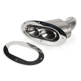 Stainless Works Angled-Oval Through-Body Tip With Tubes - ST2815