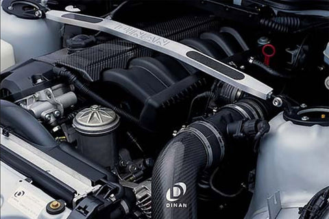 Dinan 92-00 BMW 323i/325i/328i/M3/Z3 (E36/E37) Brushed Aluminum Strut Tower Brace - Front - D180-0362