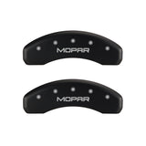 MGP 4 Caliper Covers Engraved Front & Rear MOPAR Red finish silver ch - 12088SMOPRD