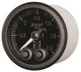 Autometer Stack 52mm -1 to +2 Bar (Incl T-Fitting) Pro-Control Boost Pressure Gauge - Black - ST3511