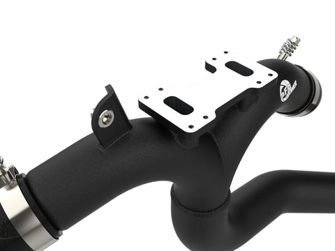 AFE 18-22 Kia Stinger V6-3.3L BladeRunner Alum Hot/Cold Charge Pipe Kit Black - 46-20504-B
