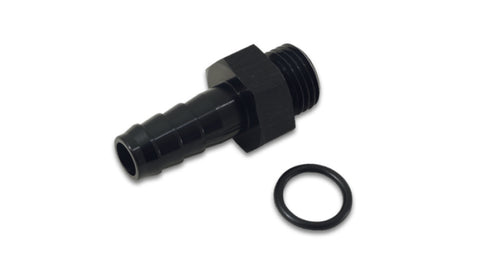 Vibrant Aluminum Male -6AN ORB to 5/16in Barb w/O-Ring - Anodized Black - 11316