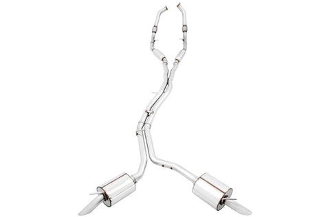 AWE Tuning Audi B9 SQ5 Resonated Touring Edition Cat-Back Exhaust - No Tips (Turn Downs) - 3015-31016
