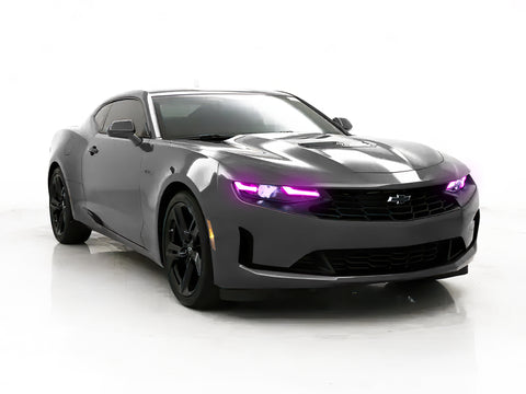 Oracle 19-21 Chevy Camaro LS/LT RGB+A Headlight DRL Kit - ColorSHIFT w/ 2.0 Controller - 1418-333