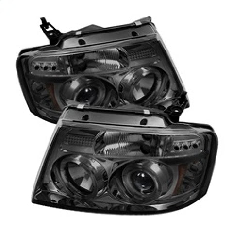 Spyder Ford F150 04-08 Projector Headlights Version 2 LED Halo LED Smke PRO-YD-FF15004-HL-G2-SM - 5010223