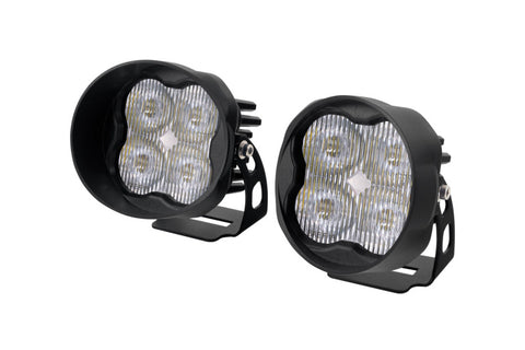 Diode Dynamics SS3 LED Pod Max - White SAE Fog Angled (Pair) - DD6499P