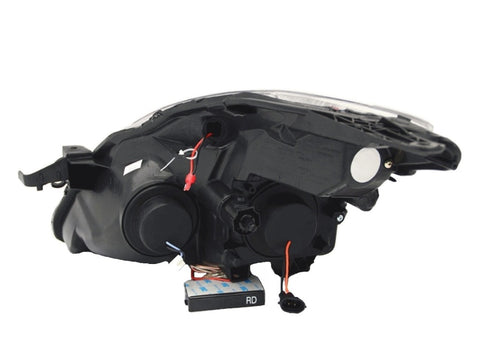 ANZO 2008-2009 Nissan Altima (2 Door ONLY) Projector Headlights w/ Halo Chrome (CCFL) - 121396