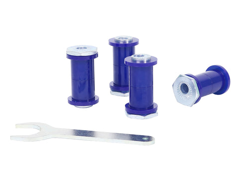SuperPro 1984 BMW 318i Base Rear Trailing Arm Camber & Toe Adjustable Bushing Kit - SPF4185K