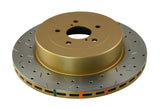 DBA 04-07 WRX/STI Turbo 10 Stud Hole Rear Drilled & Slotted 4000 Series Rotor - 4655XS-10