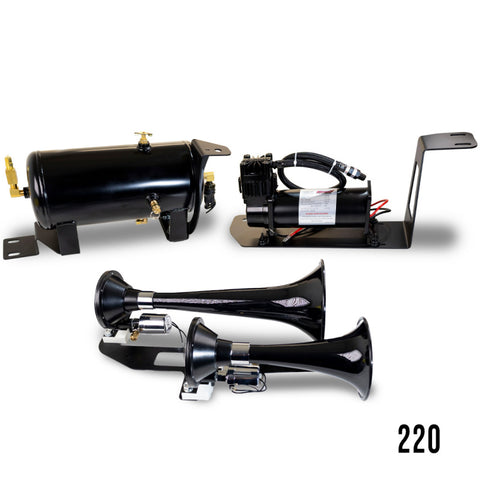 Kleinn 19-23 Ford Ranger Onboard Air System w/ Model 220 Horns - RNGR-220