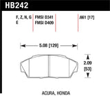 Hawk HP+ Street Brake Pads - HB242N.661