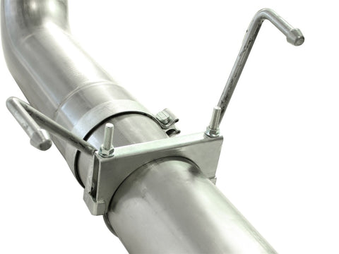 aFe MACHForce XP 5in DPF-Back 409SS Exhaust Dodge Diesel Trucks 07.5-12 L6-6.7L (td) Polished Tip - 49-42016-P