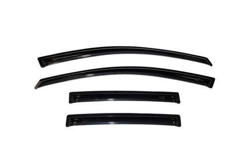 AVS 07-12 Nissan Versa Hatch Ventvisor Outside Mount Window Deflectors 4pc - Smoke - 94009