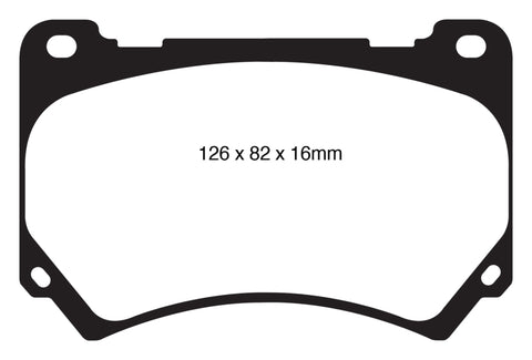 EBC 11+ Hyundai Equus 4.6 Redstuff Front Brake Pads - DP31849C