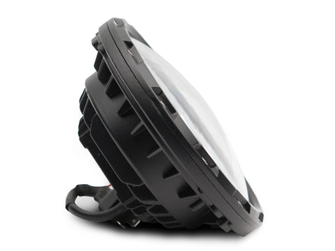 Raxiom 97-18 Jeep Wrangler TJ/JK Axial Spider LED Headlight w/ Amber DRL- Chrome Hsng (Clear Lens) - J108047