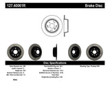 StopTech 04-08 Acura TL / 03-09 Honda Element Slotted & Drilled Right Rear Rotor - 127.40061R