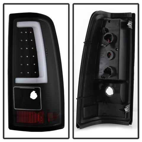 xTune Chevy Silverado 1500/2500/3500 99-02 / Version 3 Tail Lights Black ALT-ON-CS99V3-LBLED-BK - 9038761