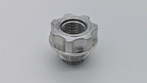 Granatelli -10AN ORB Female -20AN Male Threaded Insert Vented Oil Fill Cap - Natural - 280113