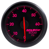 Autometer Airdrive 2-1/6in Boost Gauge 0-60 PSI - Black - 9160-T