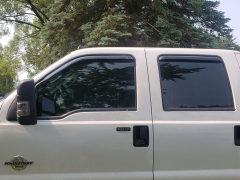 EGR 99+ Ford Super Duty Crew Cab In-Channel Window Visors - Set of 4 (573511) - 573511