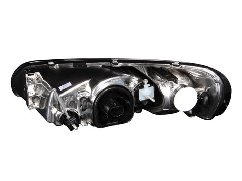 ANZO 2001-2004 Dodge Stratus Crystal Headlights Black - 121026