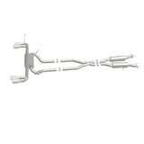 MagnaFlow Cat Back, SS, 2.5in, Quad Split Polish 4in tip 14-15 Jeep Grand Cherokee 3.6L/5.7L V6/V8 - 19193