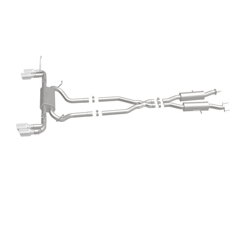 MagnaFlow Cat Back, SS, 2.5in, Quad Split Polish 4in tip 14-15 Jeep Grand Cherokee 3.6L/5.7L V6/V8 - 19193