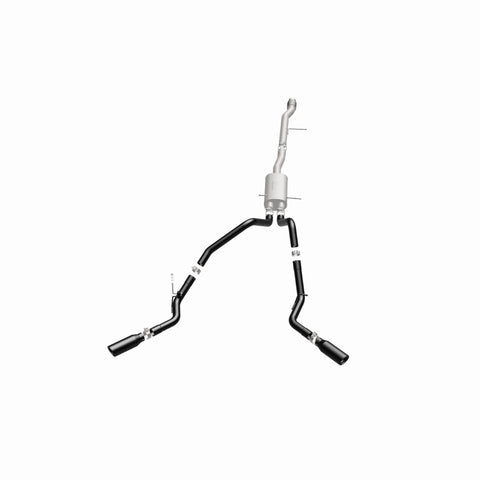 MagnaFlow SYS Cat-Back 3.5in Black Dual Split Rear Tips 14-15 Chevy Silverado/GMC Sierra 4.3L-5.3L - 15360