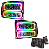 Oracle 05-07 Ford F-250/350 SMD HL - Chrome - ColorSHIFT w/ 2.0 Controller - 7160-333