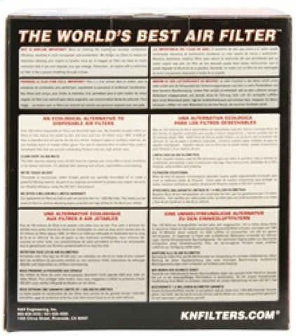 K&N Universal Rubber Filter 3 inch Flange 5 inch OD 5 inch Height - RU-2430