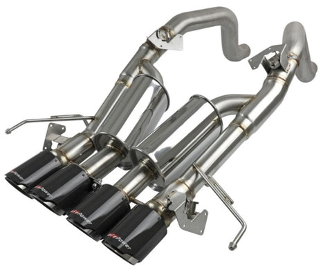 aFe MACH Force-Xp Axle-Back Exhaust System w/ Carbon Fiber Tips Chevrolet Corvette (C7) 14-19 6.2L - 49-34056-1C