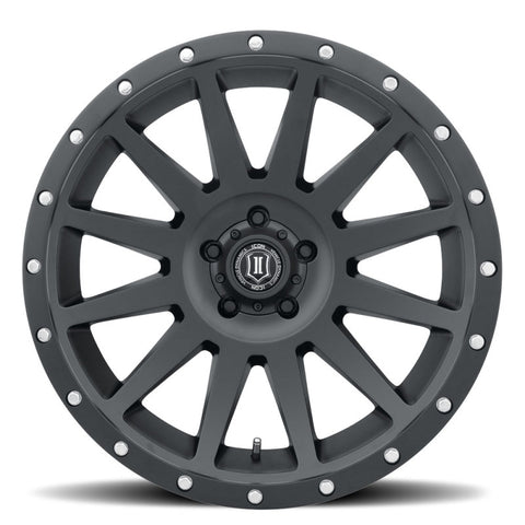 ICON Compression 20x10 5x150 -19mm Offset 4.75in BS 110.10mm Bore Satin Black Wheel - 2020105547SB