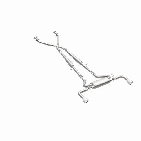 MagnaFlow 14 Infiniti Q50 V6 3.7L Cat-Back Polished Stainless Tips Dual Split Rear Exit Exhaust - 15310