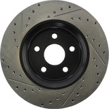 StopTech 11-12 Dodge Durango Sport Drilled & Slotted Front Driver-Side Brake Rotor - 127.58008L