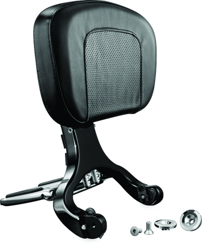 Kuryakyn Multi-Purpose Backrest Black & Chrome - 1661