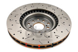 DBA 04-12 Subaru STi/2017 BRZ w/Perf. Pkg. 10 Stud Hole Front Drilled & Slotted 4000 Series Rotor - DBA4654XS-10