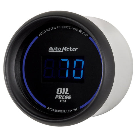 Autometer Cobalt Digital 52.4mm Black 0-100psi Oil Pressure Gauge - 6927