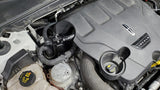 J&L 17-20 Lincoln Continental/MKZ 3.0L EcoBoost Passenger Side Oil Separator 3.0 - Black Anodized - 3079P-B