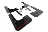Rally Armor 24-26 Hyundai Elantra Black Mud Flap Red Logo - MF119-UR-BLK-RD