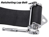 PRP 5.2 Cam-Lock Harness w/ Ratchet Lap Belt - Black - SB5.2CAMRT
