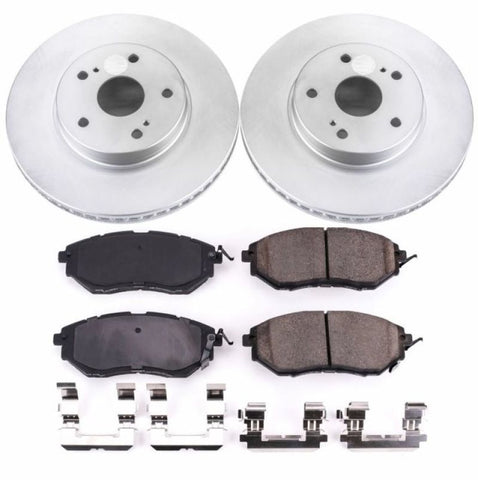 Power Stop 2015 Subaru Legacy Front Z17 Evolution Geomet Coated Brake Kit - CRK8404