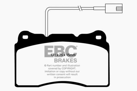 EBC 14-16 Ram Trucks Promaster 3.6 Ultimax2 Front Brake Pads - UD1540