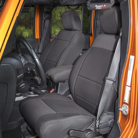 Rugged Ridge Neoprene Front Seat Covers 11-18 Jeep Wrangler JK - 13215.01