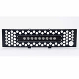 Putco 11-18 Ram HD - SS Punch Style Bumper Grille Insert w/ 10in Luminix Light Bar (Black) - 88175L