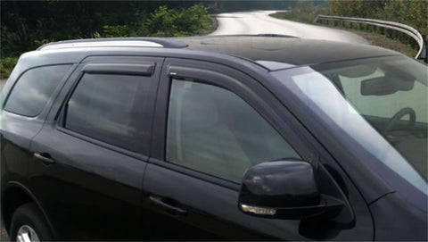 Stampede 2011-2019 Dodge Durango Tape-Onz Sidewind Deflector 4pc - Smoke - 6259-2
