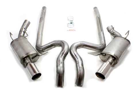 JBA 11-14 Ford Mustang GT/GT500 5.0L/5.4L/5.8L 409SS Dual Rear Exit Cat-Back Exhaust - 40-2644