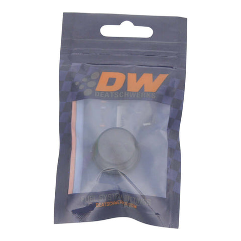 DeatschWerks 8AN ORB Male Plug Low Profile Internal Allen/Hex (Incl O-Ring) Anodized Matte Black - 6-02-0718-B