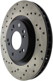 StopTech 00-09 Honda S2000 Front Drilled Right Rotor - 128.40048R
